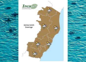 Previsão do tempo para o ES e Colatina neste domingo (20) - Foto: Incaper