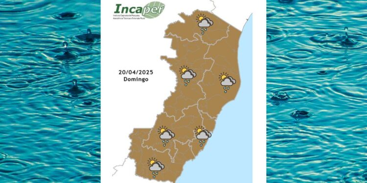 Previsão do tempo para o ES e Colatina neste domingo (20) - Foto: Incaper