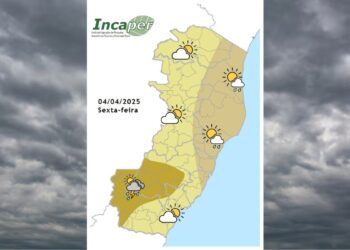 Previsão do tempo para o ES e Colatina nesta sexta (04) - Foto: Incaper