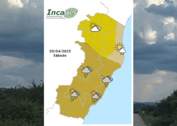 Previsão do tempo para o ES e Colatina neste sábado (5) - Foto: Incaper