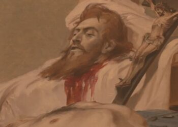 Quadro popularmente conhecido por Tiradentes Esquartejado está em museu em Juiz de Fora (MG) — Foto: Reprodução/TV Integração