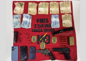 Polícia prende 6 por tráfico de drogas e apreende munições em Afonso Cláudio