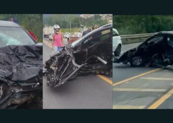 Duas pessoas morrem e uma fica ferida em acidente grave na BR-101, em João Neiva - Foto: Rede Social