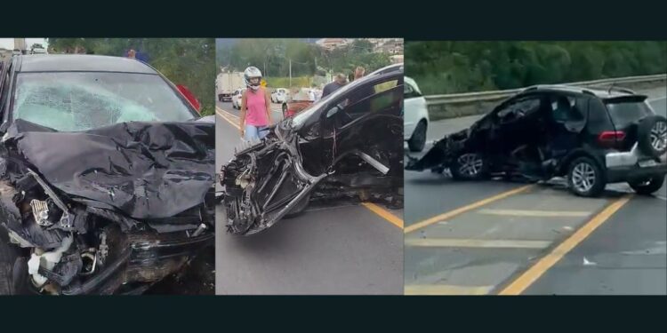 Duas pessoas morrem e uma fica ferida em acidente grave na BR-101, em João Neiva - Foto: Rede Social