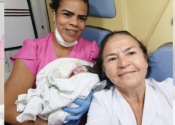 Parto surpresa: como Makaliste veio ao mundo em uma ambulância em Nova Venécia - Foto: Rede Social