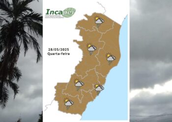 Previsão do tempo para o ES e Colatina nesta quarta (28) - Foto: Incaper