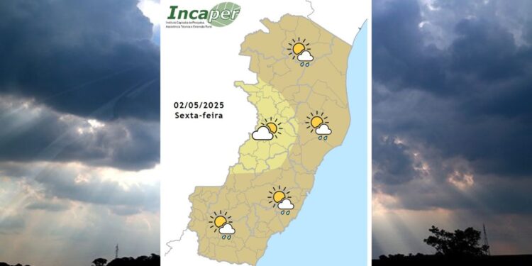 Previsão do tempo para o ES e Colatina neste domingo (04) - Foto: Incaper