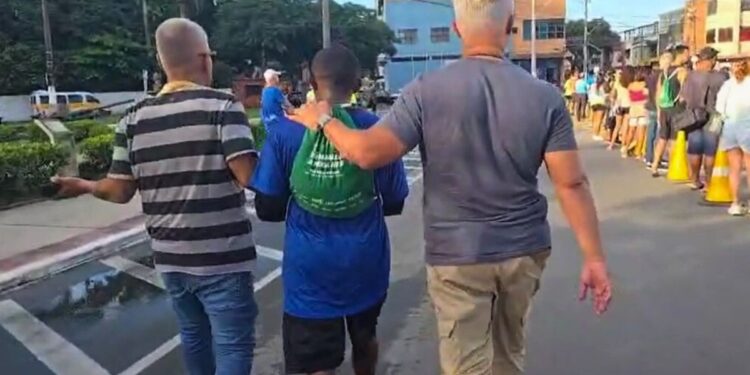 Vídeo | Foragido da justiça de Pernambuco é preso em corrida de rua de Vila Velha