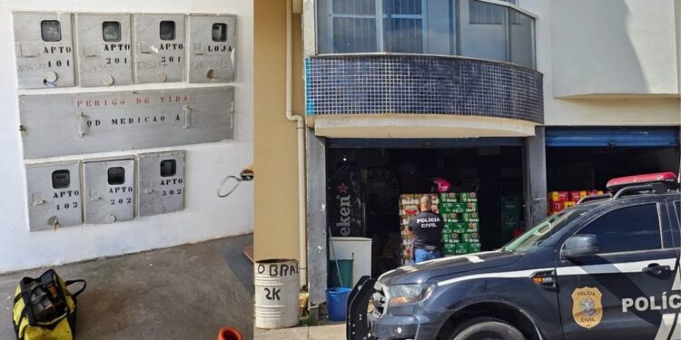 PC flagra furto de energia em distribuidora de bebidas em Fundão - Foto: PCES