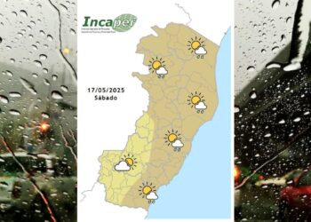 Previsão do tempo para o ES e Colatina neste domingo (18) - Foto: Incaper