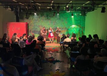 Cia. de Teatro Art’Manha de Colatina, Participa de um intercâmbio cultural, com noite de esquetes na Cidade de Alegre/ES - Foto: Divulgação