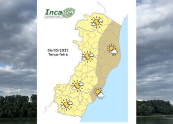 Previsão do tempo para o ES e Colatina nesta terça (06)