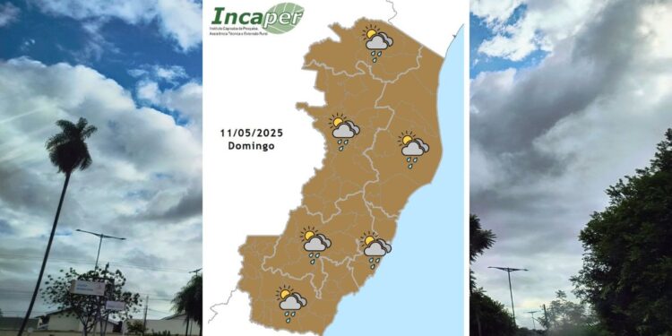 Dia das Mães: previsão do tempo para o ES e Colatina neste domingo (11) - Foto: Incaper