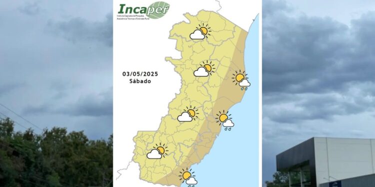Veja previsão do tempo para o ES e Colatina neste sábado (03) - Foto: Incaper