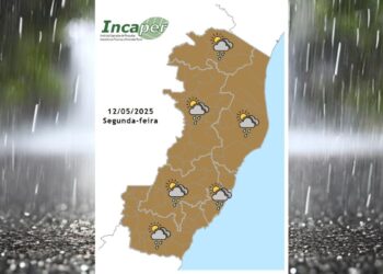 Previsão do tempo para o ES e Colatina nesta segunda (12) - Foto: Incaper