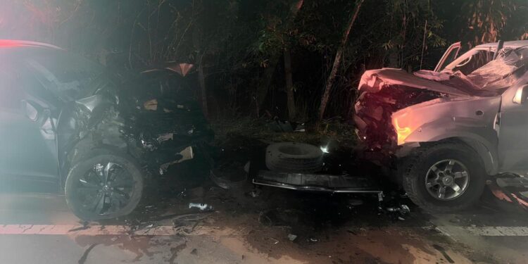 Colisão frontal deixa mulher morta e feridos na ES-080, próximo ao trevo de Governador Lindenberg - Foto: Reprodução