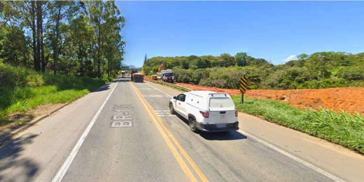 BR-101 na Serra terá sistema "Pare e Siga" nesta quarta-feira (4) para obras de duplicação - Foto: Google Street View
