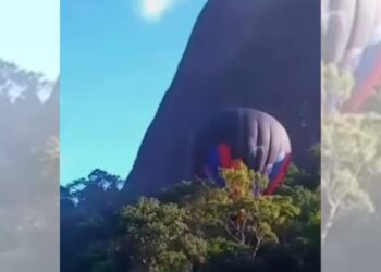 Balão faz pouso em mata em Pancas; ninguém se feriu - Foto: Reprodução