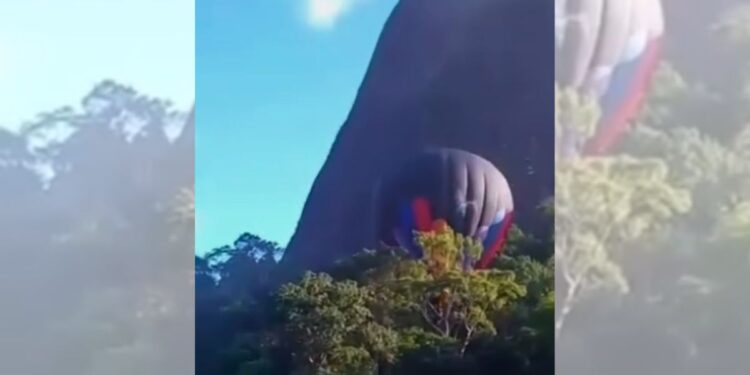 Balão faz pouso em mata em Pancas; ninguém se feriu - Foto: Reprodução
