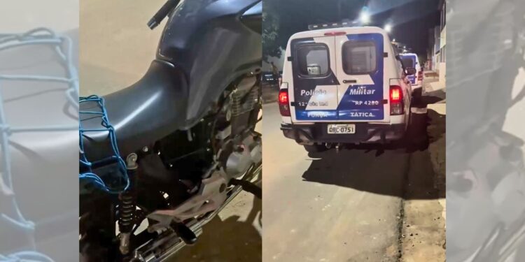 Homem é preso por empinar moto e fugir da PM e m Colatina - Foto: PMES