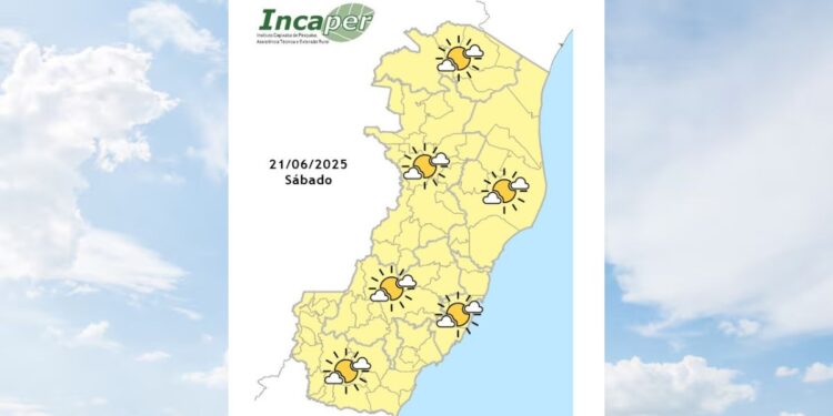 Previsão do tempo para o ES e Colatina nesta terça (24) - Foto: Incaper