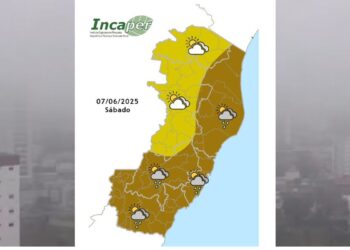 Veja previsão do tempo para o ES e Colatina neste sábado (07) - Foto: Incaper