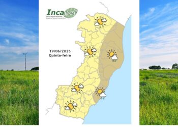 Previsão do tempo para o ES e Colatina nesta quinta (19) - Foto: Incaper