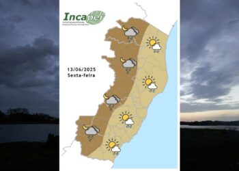 Previsão do tempo para o ES e Colatina nesta sexta (13) - Foto: Incaper