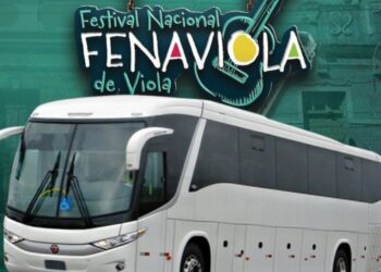 Fenaviola 2025 em Colatina: shows gratuitos em Itapina, com Sérgio Reis e transporte com ônibus saindo do centro. Foto: PMC
