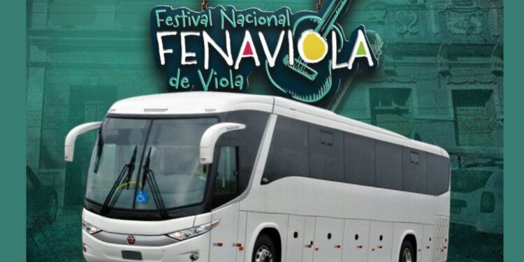 Fenaviola 2025 em Colatina: shows gratuitos em Itapina, com Sérgio Reis e transporte com ônibus saindo do centro. Foto: PMC