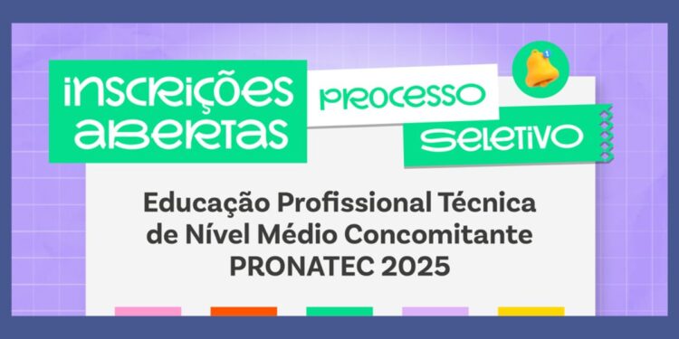 Sedu abre inscrições para mais de 1 mil vagas em cursos técnicos gratuitos pelo Pronatec