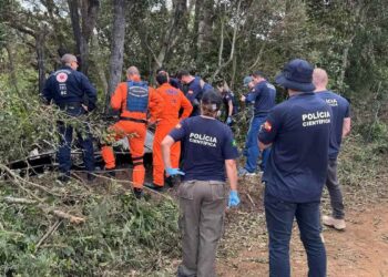 Três pessoas que ficaram em balão morreram abraçadas, diz delegado - Foto: CBM-SC/Divulgação