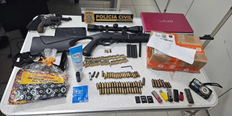 PM reformado preso por estupro de vulnerável contra filhas em Barra de São Francisco - Foto: PCES