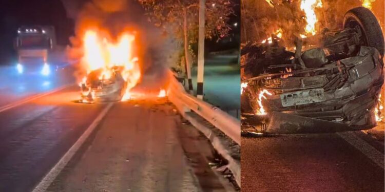 Capotamento na BR-259 deixa feridos e mobiliza Corpo de Bombeiros em Colatina - Foto: Rede Social