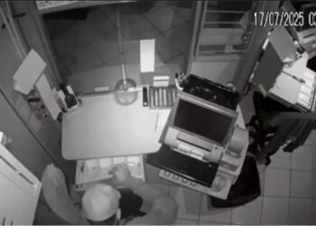 Criminosos furtam R$ 67 mil de casa lotérica no Centro de Baixo Guandu - Foto: Reprodução