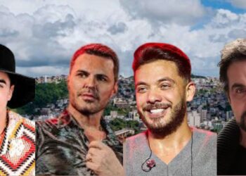 Wesley Safadão, Eduardo Costa, Padre Fábio de Melo e Natanzinho Lima - Foto: Reprodução