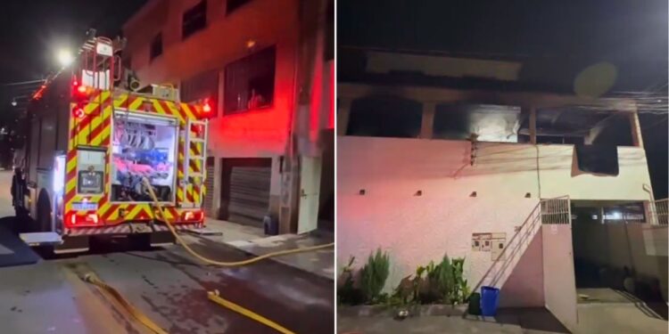 Residência pega fogo em Colatina e moradores deixam imóvel - Foto: 3ciaindcbmes