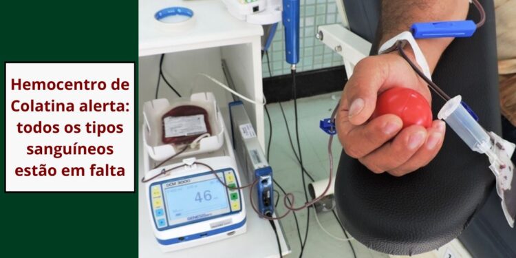 Hemocentro de Colatina alerta: todos os tipos sanguíneos estão em falta - Foto: Reprodução