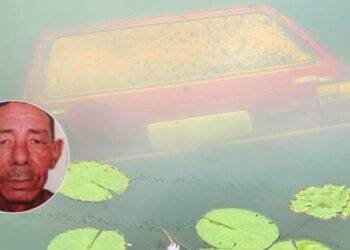 Corpo de idoso desaparecido é encontrado dentro de carro submerso em Itaguaçu - Foto: Reprodução