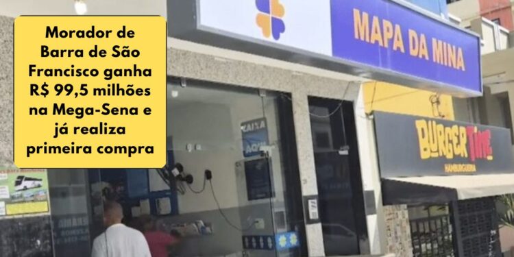 Morador de Barra de São Francisco ganha R$ 99,5 milhões na Mega-Sena e já realiza primeira compra - Foto: Reprodução