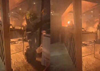 Incêndio atinge hamburgueria em Colatina; funcionário fica ferido - Foto: Corpo de Bombeiros Colatina