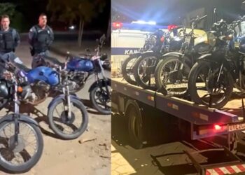 Rolezinho em Colúmbia termina com motos apreendidas e condutores encaminhados ao DPJ - Foto: PMES