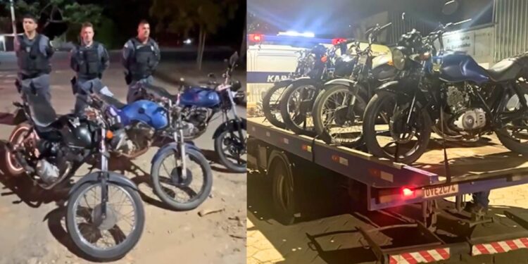 Rolezinho em Colúmbia termina com motos apreendidas e condutores encaminhados ao DPJ - Foto: PMES