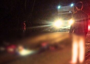 Acidente entre moto e caminhão deixa vítima fatal em Marilândia - Foto: Reprodução