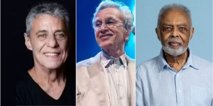 Chico, Caetano e Gil se reúnem no RJ contra a PEC da Bandidagem; atos ocorrem em todo o país - Foto: Reprodução