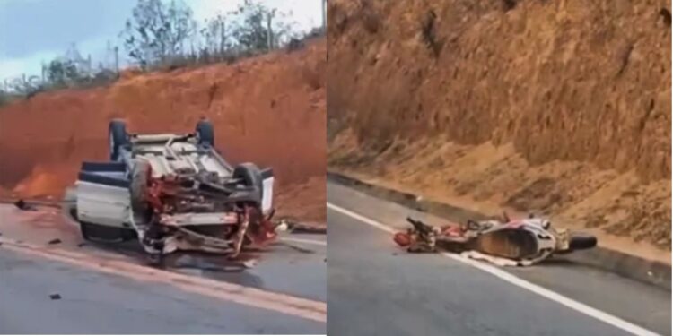 Motociclista morre em acidente na ES-080 em São Domingos do Norte - Foto: Rede Social