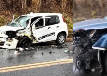 Carro derrapa em pista com óleo e causa colisão na BR-259, em Colatina - Foto: Reprodução