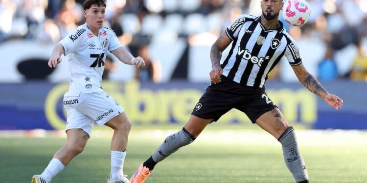 Emoção até o fim: Botafogo e Santos empatam em jogo de 4 gols no brasileirão - Foto: Reprodução