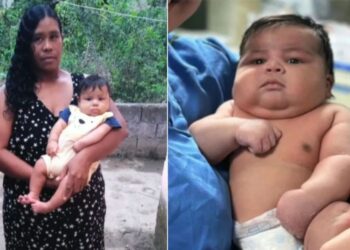 Bebê que nasceu com 6,5 kg em Colatina já pesa 10 kg com menos de dois meses - Fotos: Arquivo família