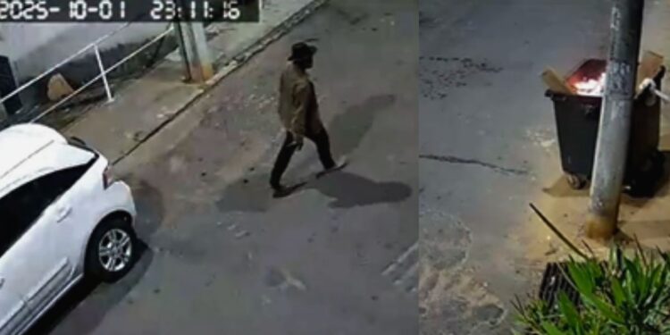 Colatina: PM prende homem por Incêndio criminoso em coletor de lixo - Foto: Reprodução